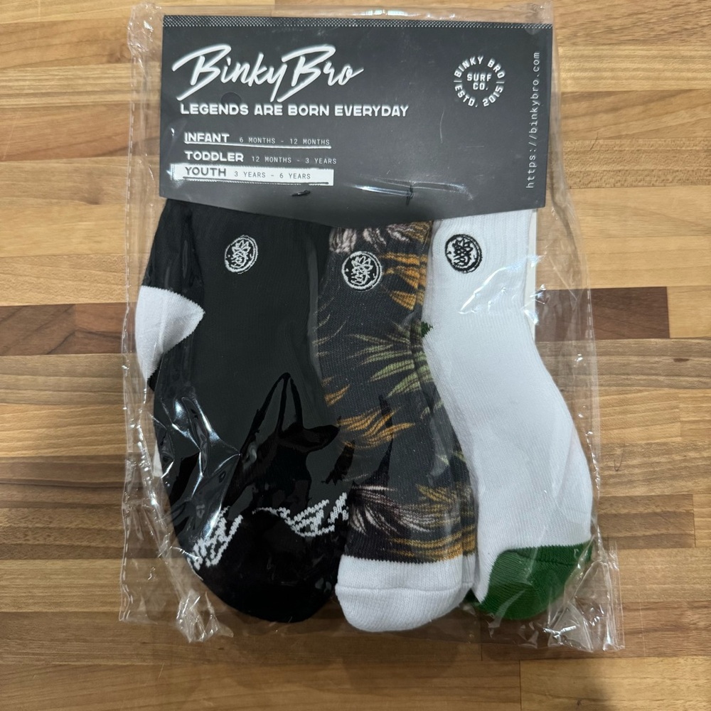 Youth Binky Bro Socks 3 pack